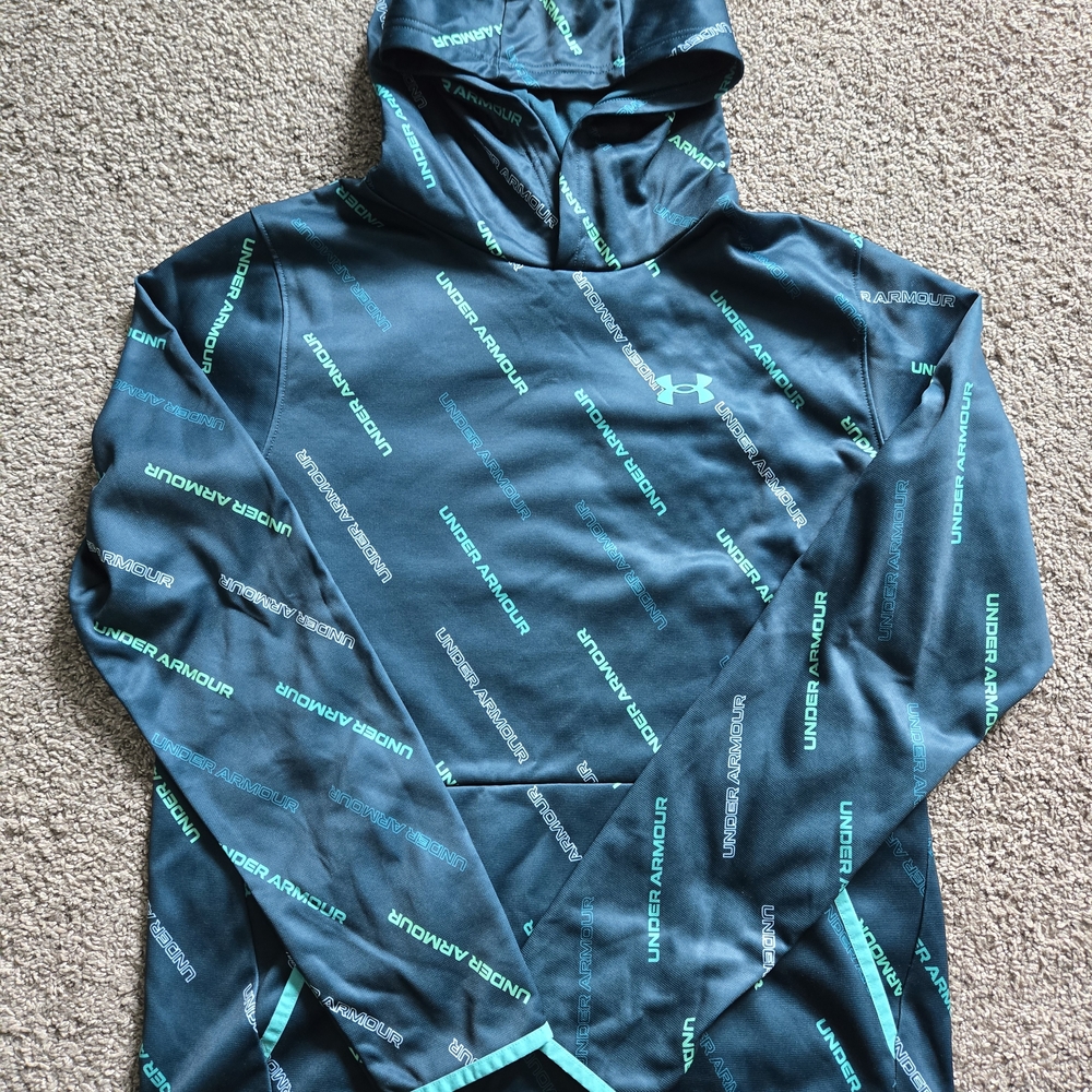 Under Armour Teal and Black Kids Hoodie